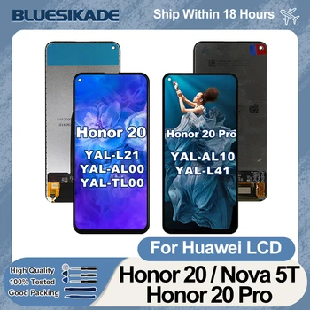100% Тест За Huawei Honor 20 Pro LCD дисплей YAL-L41 YAL-AL10 LCD дисплей За Честта 20 Сензорен Екран YAL-L21 YAL-AL00 Подмяна на Части