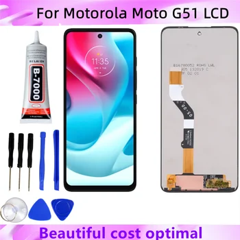 100% тест За Motorola Moto G51 LCD дисплей С Сензорен Екран Digiziter възли За Мото G51 5G XT2171-2 LCD екран