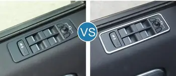 ABS Мат на Ключа на прозореца на Вътрешната врата, Подлакътници, Украса за ляв волан за Land Rover Discovery Sport 2015 2016 2017
