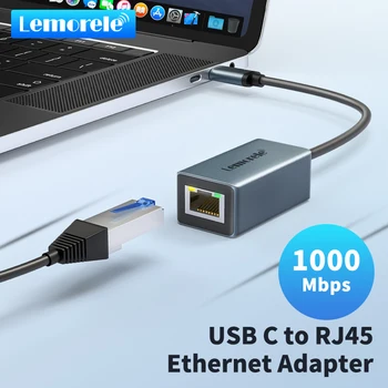 Lemorele TC48 USB Ethernet adapter USB3.0 1000 Mbps с USB, RJ-45 Мрежова Карта за Лаптопа Xiaomi Mi Box S Nintendo Switch USB Lan
