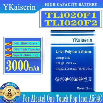 YKaiserin TLi020F1 3000 mah Батерия За Преносим TCL J720 J720T J726T J728T Alcatel One Touch Pop 2 Pop2 5042d C7 OT 7040