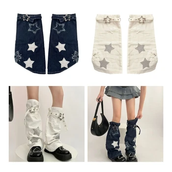 Гамаши Harajuku Lolitas, дънки, в готически стил в стил пънк, дълги чорапи, гамаши, гети