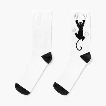 Забавна тениска с царапающимся котка и други парцали с кошачьими чорапи, мъжки чорапи с аниме от фитнес зала, дамски чорапи, мъжки
