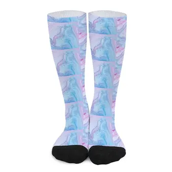 Пастельно-розови и сини чорапи, спортни чорапи дамски новости спортни чорапи Комплект от чорапи