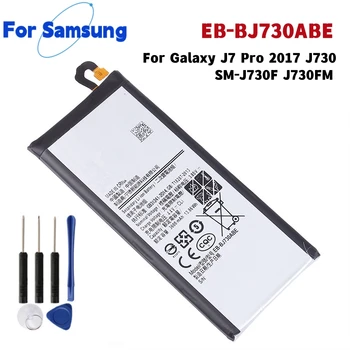 Преносимото Батерия EB-BJ730ABE За Samsung Galaxy J7 Pro 2017 J730 SM-J730F J730FM батерия 3600mah Телефон Batteria + Инструменти