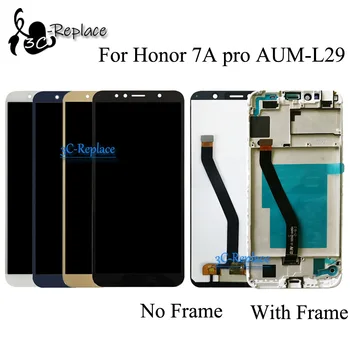 Черен/Бял 5,7 инча За Huawei Honor 7A Pro aum-l29 /Honor 7C Aum-L41 LCD дисплей + Рамка за Дигитайзер с Докосване на екрана