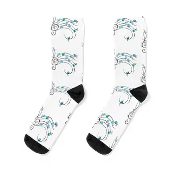 Чорапи с музикални птици, чорапи за Хелоуин, чорапи до щиколоток, Чорапи Мъжки и Женски