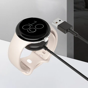 100 см Магнитно Зарядно Устройство, USB/Type-C Смарт Часовници Безжично Зарядно Устройство, Зарядно устройство Кабел за Подмяна на Аксесоари за Google Pixel Watch 2022