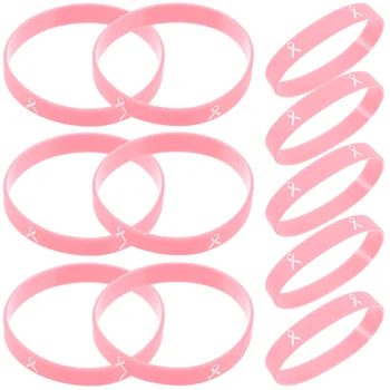 20 бр. нагрудных гривни Awareness Gear Courage Wristbands Каишка от съраунд силикагел за жени, вдъхновяваща