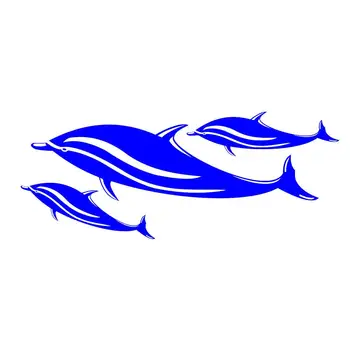2x 2 бр. стикери с делфини, етикети за каяк / Кану-каяк / Рибарска лодка/