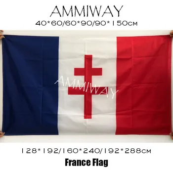 AMMEWAY Всякакъв размер Франция Знамена и банери Fanion Degaulle1959 Знамена и стрии Франция Националния флаг на Франция от полистирол Едностранен или двустранен