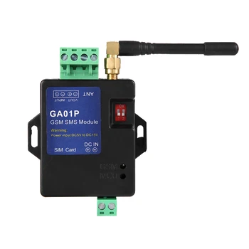 GA01P GSM Мини умно дистанционно управление Сигнал за спиране на тока на SMS Предизвикателство Аларма Сигурност