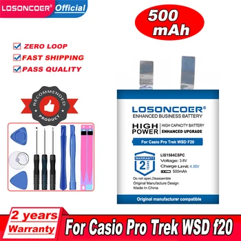 LOSONCOER LIS1584CSPC 500 ма За батерията, умни часовници CASIO WSD-F20