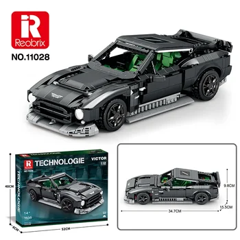 Reobrix Building Block Градска Модел Автомобил 1:12 VICTOR Super Car Технически Тухлени Блокове Играчки Набор от съвместими Lego За децата, Подарък играчка