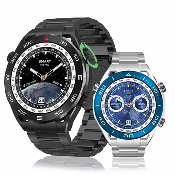 SK4 Smart Watch the Ultimate Men 1,45-цолови Bluetooth разговори NFC Гласово кратко видеоуправление наблюдение на сърдечната честота, Спортни умни часовници за фитнес
