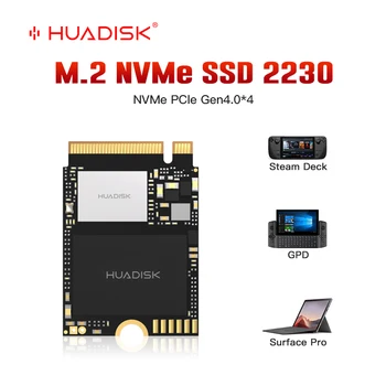 SSD HUADISK NVMe M2 1 TB Поддръжка на Steam Deck M. 2 PCIe Gen 4x4 Диск NVMe SSD 2230 2 TB за лаптоп ROG Али Microsoft Surface Pro X 3