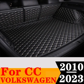 Sinjayer Непромокаема подложка за багажника на автомобила с висока степен на защита, заден багажник, Килими пътека, резервни Части за карго подложка Volkswagen VW CC 2010 11-2023