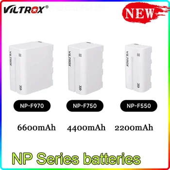 Viltrox NP-F550, NP-F750, NP-F950, Комплект Зарядно За Фотоапарат с Голям Капацитет, Двойна Бързо Зареждане на Typec За видео монитор