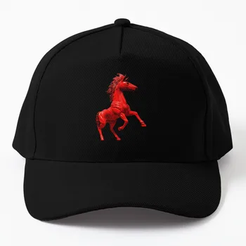 Бейзболна шапка на Red Horse Beer Stallion, черна Коледна шапка, луксозни мъжки шапки, мъжки, дамски шапки, мъжки