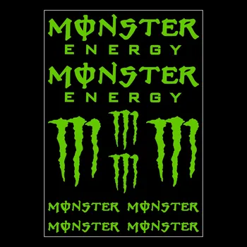 Винилови стикери на Monster Energy с логото на състезателна машина, мотоциклети каска, комплект за велосипед