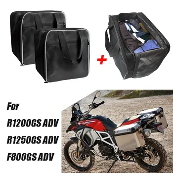 Вътрешна чанта за мотоциклети, багаж чанта за BMW R1200GS Adv, черно, R 1200 GS adventure, 2013-2017, страничната корица, вътрешна чанта