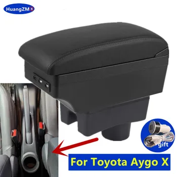 За Toyota Aygo X Подлакътник Кутия за Toyota Aygo авто подлакътник Автомобилни аксесоари, Детайли на интериора Централна кутия за съхранение на Дооснащающие детайли