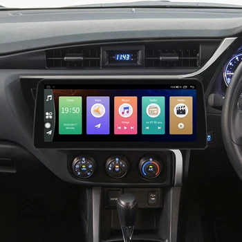 За Toyota Corolla E170 Auris 2016 2017 2018 2019 QLED 2K 8G256G Android Автомобилен Мултимедиен Радио GPS Навигация CarPlay Авто Стерео