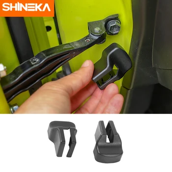 Защитни аксесоари за ограничителя на вратата на колата SHINEKA Black за стайлинг на автомобили Suzuki Jimny 2019 2020 2021 2022