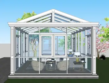 Напълно обичай солариум с енергоспестяващи слънчеви панели, покрив на Зимната градина с фотоэлектрическим на захранването, Слънчева стая за дома