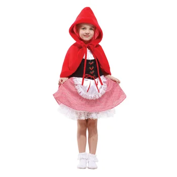 Нов cosplay-костюм Червената Шапчица за момичета за Хелоуин, карнавал, фантазия, на парти, на маскарадните костюми за момичета, детски съоръжения