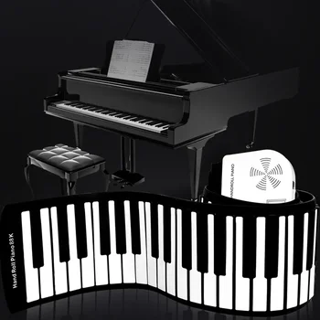 Сгъваема електронна клавиатура на пиано за възрастни, сворачивающаяся преносима електронна клавиатура, музикално пиано Teclado, музикален инструмент