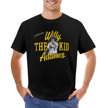 Тениска Willy the kid Adames за момче тениска с къс ръкав, мъжки ризи с графичен дизайн