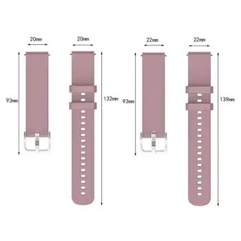 Удобна каишка за часовник Унисекс, грязезащитный Регулируема каишка за часовник от мек силикон 20 мм /22 мм