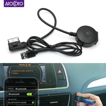 за Audi A4 A5 A6 Q5 Q7 (До 2009 г.) Система MMI 2G Аудиоинтерфейс Bluetooth, AUX Кабел Приемник с USB-адаптер